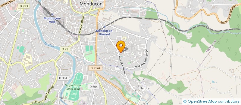 localisation de l'entreprise LES AMIS DES ECOLES LAIQUES DE RIMARD à MONTLUCON
