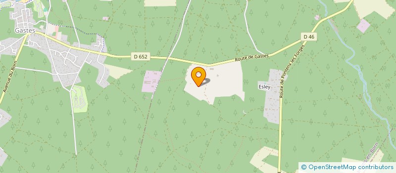 localisation de l'entreprise LES AMIS DES ECURIES DE L'HACIENDA  PARENTIS-EN-BORN