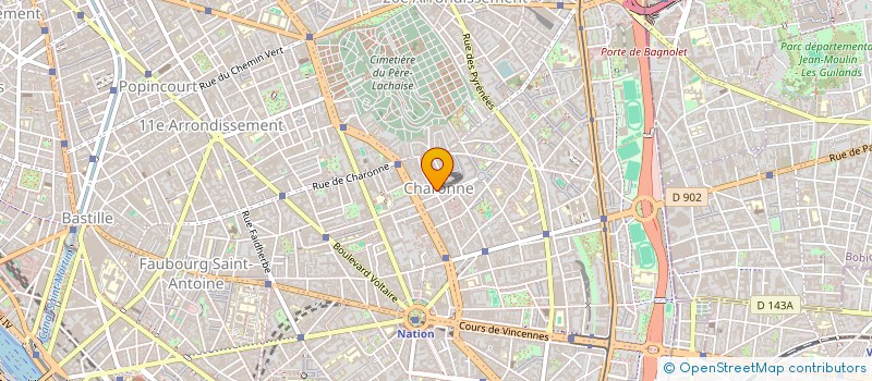 localisation de l'entreprise LES AMIS DES EDITIONS DU FAUBOURG  PARIS