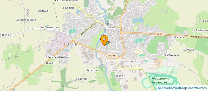 localisation de l'entreprise LES AMIS DES ENFANTS  CRAON