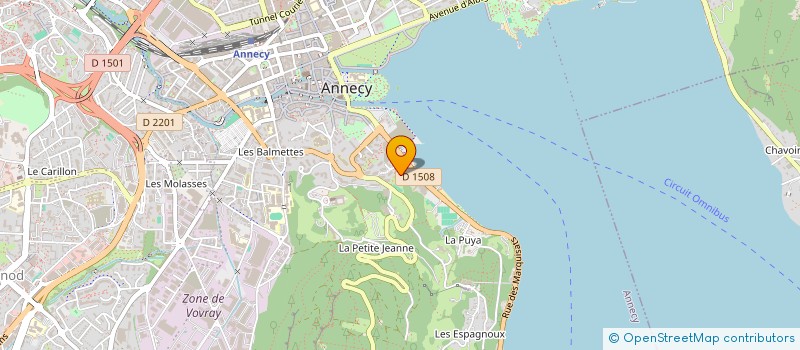 localisation de l'entreprise LES AMIS DES EQUIPES DE FRANCE DE SKI à ANNECY