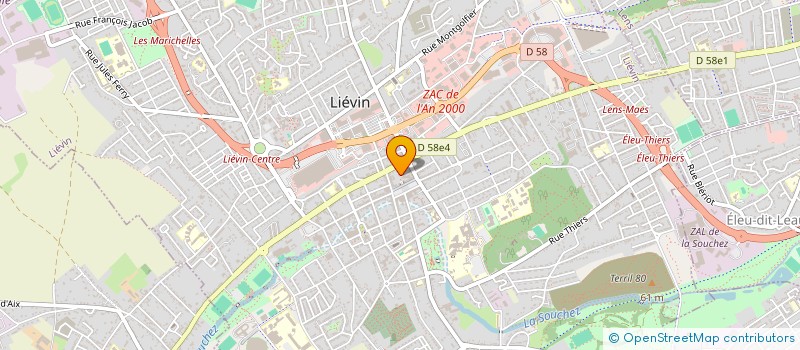 localisation de l'entreprise LES AMIS DES FLAMMES DE LA MEMOIRE à LIEVIN