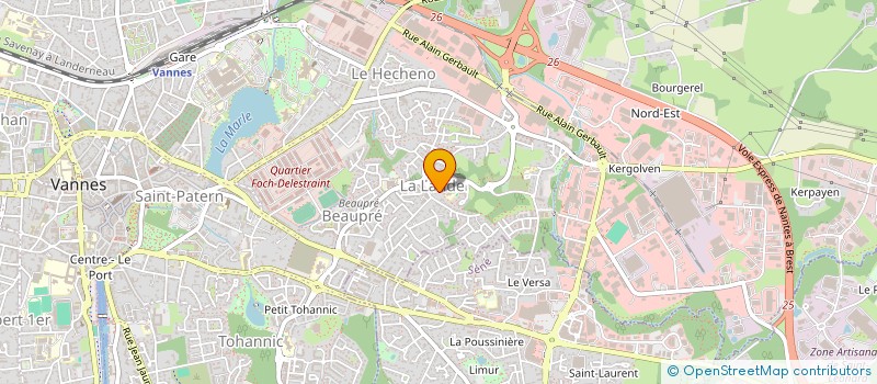 localisation de l'entreprise LES AMIS DES FORBANS DU 3EME DE MARINE à VANNES