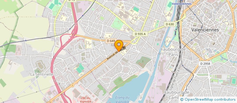 localisation de l'entreprise LES AMIS DES FORCES DE L' ORDRE  VALENCIENNES