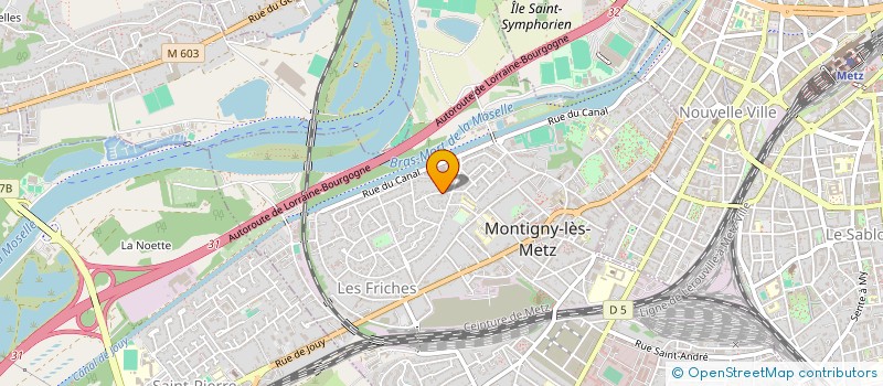 localisation de l'entreprise LES AMIS DES FRICHES à MONTIGNY-LES-METZ