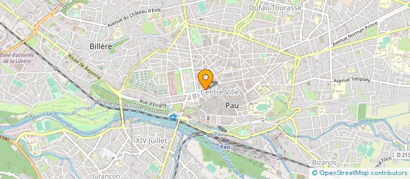 localisation de l'entreprise LES AMIS DES GRANDES ORGUES DE PAU à PAU