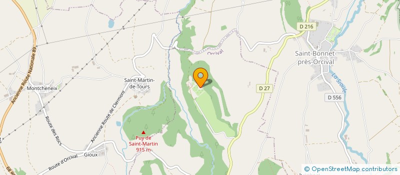 localisation de l'entreprise LES AMIS DES JARDINS DU CHATEAU DE CORDES  ORCIVAL