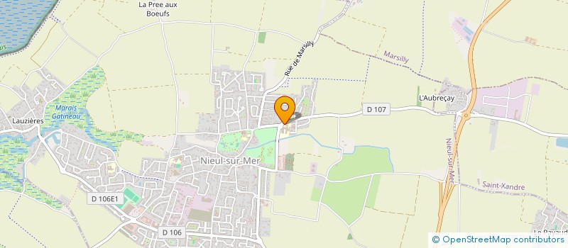 localisation de l'entreprise LES AMIS DES JARDINS DU GO  NIEUL-SUR-MER