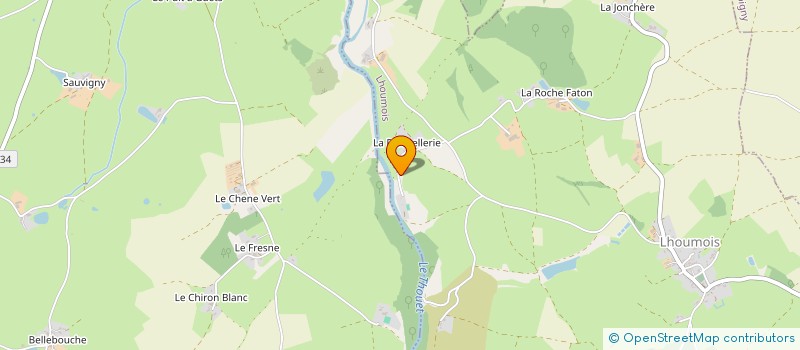 localisation de l'entreprise LES AMIS DES JARDINS DU GUE  LHOUMOIS