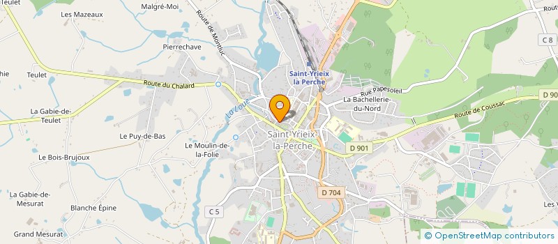 localisation de l'entreprise LES AMIS DES LIVRES à SAINT-YRIEIX-LA-PERCHE