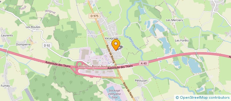 localisation de l'entreprise LES AMIS DES LUCIOLES  ATTIGNAT