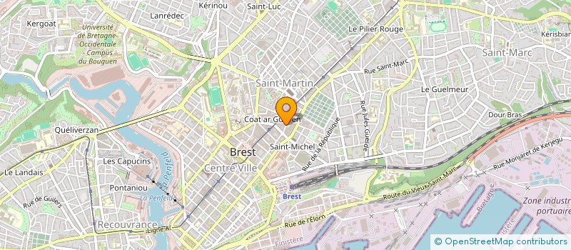 localisation de l'entreprise LES AMIS DES MAINS LIBRES à BREST