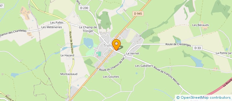 localisation de l'entreprise LES AMIS DES MIES  TRONGET