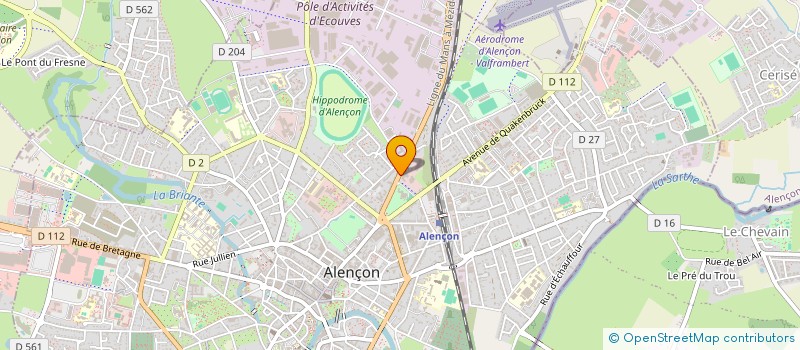localisation de l'entreprise LES AMIS DES MUSEES BIBLIOTHEQUES ET ARCHIVES D'ALENCON ET DE SA REGION à ALENCON