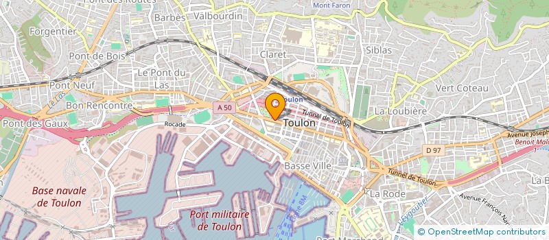 localisation de l'entreprise LES AMIS DES MUSEES DE TOULON  TOULON