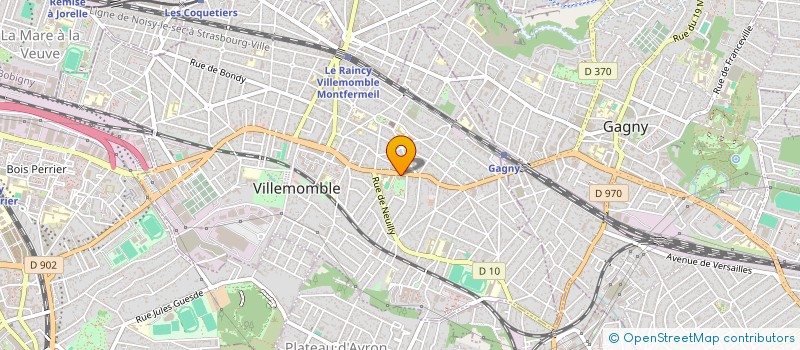 localisation de l'entreprise LES AMIS DES OISEAUX DE LA MEDIATHEQUE DE VILLEMOMBLE  VILLEMOMBLE