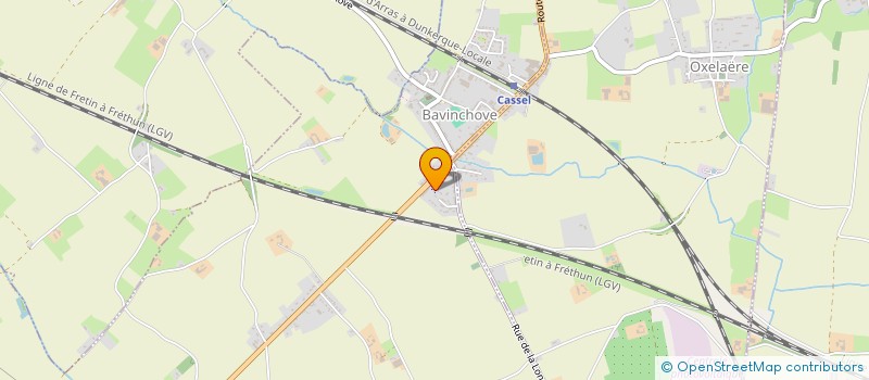 localisation de l'entreprise LES AMIS DES ORGUES BAVINCHOVE - OXELAERE  BAVINCHOVE