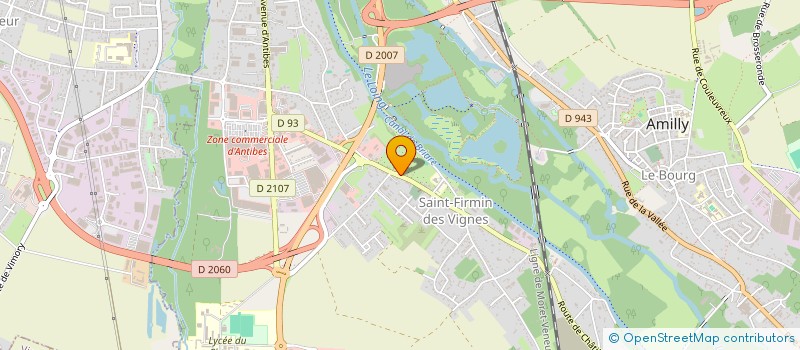 localisation de l'entreprise LES AMIS DES ORGUES D'AMILLY à AMILLY
