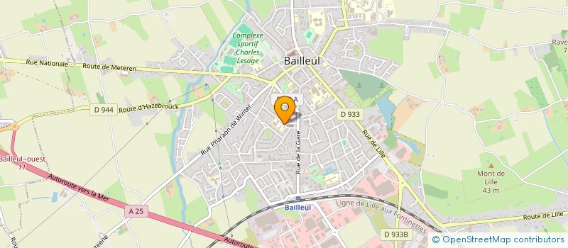 localisation de l'entreprise LES AMIS DES ORGUES DE BAILLEUL à BAILLEUL