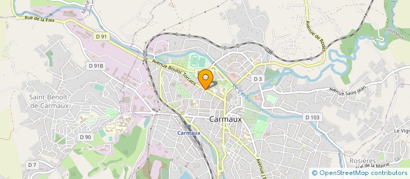 localisation de l'entreprise LES AMIS DES ORGUES DE CARMAUX à CARMAUX