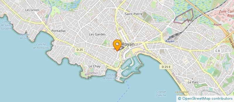 localisation de l'entreprise LES AMIS DES ORGUES DE NOTRE DAME DE ROYAN à ROYAN