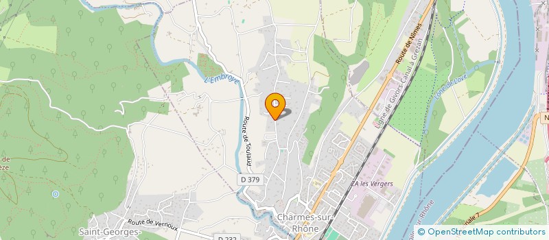 localisation de l'entreprise LES AMIS DES ORGUES DE ST PIERRE A CHARMES  CHARMES-SUR-RHONE