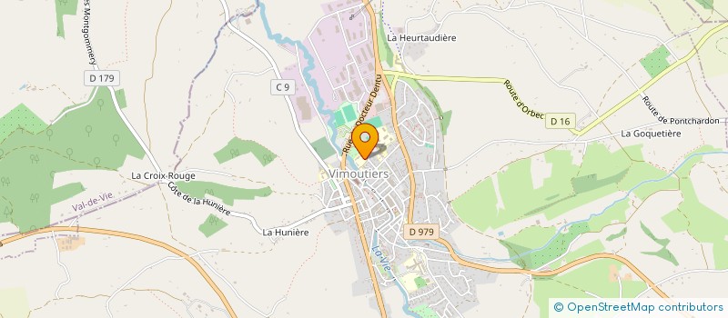 localisation de l'entreprise LES AMIS DES ORGUES DE VIMOUTIERS à VIMOUTIERS