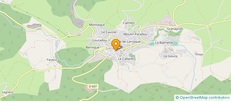 localisation de l'entreprise LES AMIS DES ORGUES DES MONTS DE LACAUNE à LACAUNE