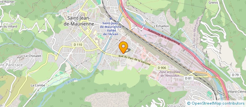 localisation de l'entreprise LES AMIS DES OUVRAGES DU LAVOIR ET DE SAINT-ANTOINE  SAINT-JEAN-DE-MAURIENNE