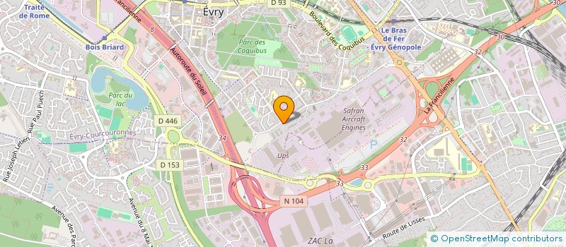localisation de l'entreprise LES AMIS DES PAUVRES à EVRY-COURCOURONNES