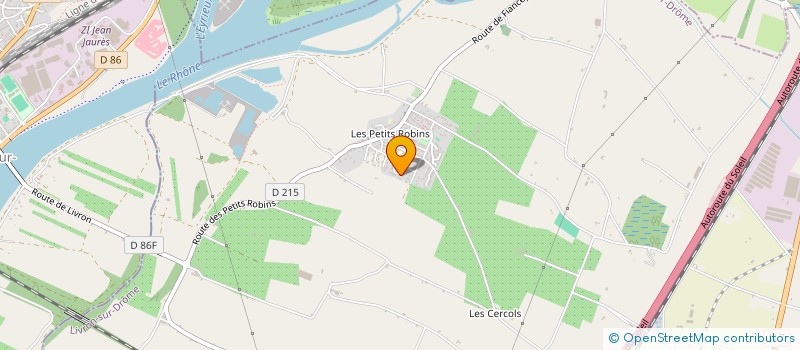 localisation de l'entreprise LES AMIS DES PETITS ROBINS  LIVRON-SUR-DROME