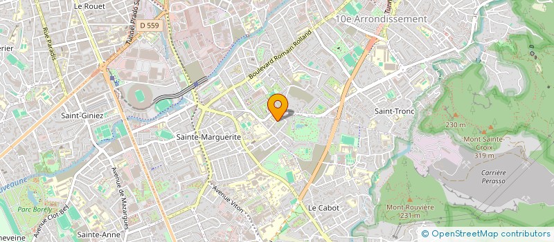 localisation de l'entreprise LES AMIS DES PEUPLIERS à MARSEILLE