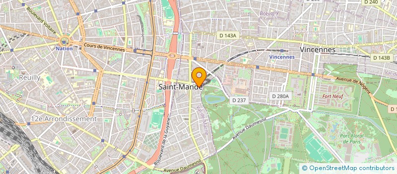 localisation de l'entreprise LES AMIS DES RAYONS DE SOLEIL ET DE L'ENFANCE à SAINT-MANDE