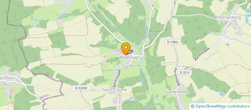 localisation de l'entreprise LES AMIS DES RESIDANTS DE LA MAISON D'ACCUEIL PERE FALLER  BELLEMAGNY