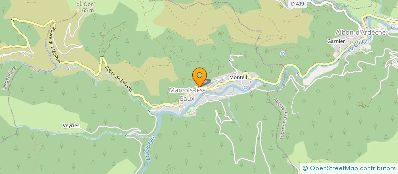 localisation de l'entreprise LES AMIS DES RESIDENTS DE L'EHPAD DE MARCOLS à MARCOLS-LES-EAUX