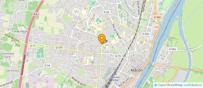 localisation de l'entreprise LES AMIS DES RESIDENTS DE L'HOTEL-DIEU DE MACON à MACON