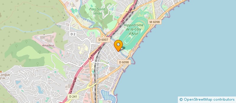 localisation de l'entreprise LES AMIS DES RIVES ET DES BOUCHES DU LOUP  VILLENEUVE-LOUBET