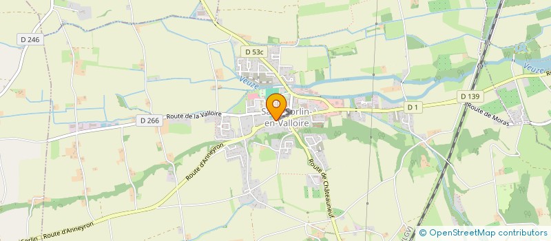 localisation de l'entreprise LES AMIS DES ROSES D'AUTOMNE  SAINT-SORLIN-EN-VALLOIRE