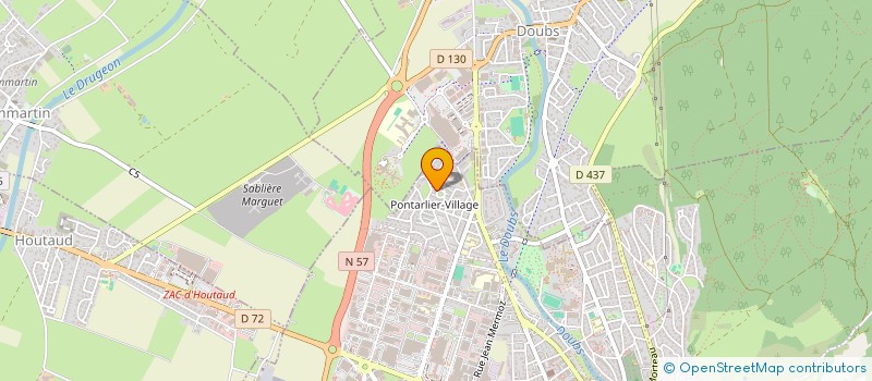 localisation de l'entreprise LES AMIS DES SCOUTS ET DES GUIDES DE PONTARLIER  PONTARLIER