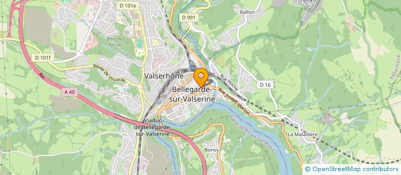 localisation de l'entreprise LES AMIS DES SENTIERS à VALSERHONE