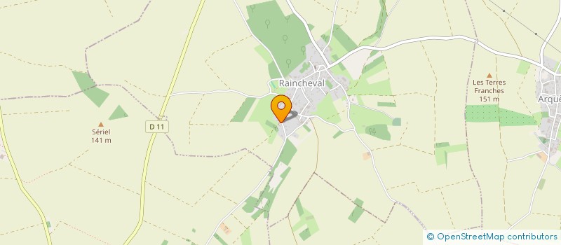 localisation de l'entreprise LES AMIS DES SENTIERS  RAINCHEVAL