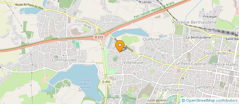 localisation de l'entreprise LES AMIS DES SENTIERS  SAINT-NAZAIRE