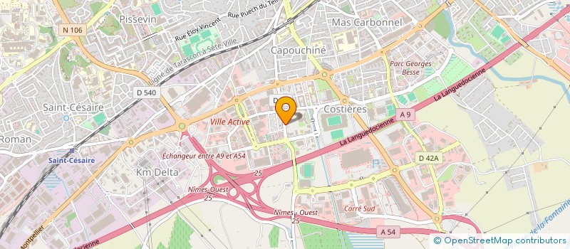 localisation de l'entreprise LES AMIS DES SENTIERS  NIMES