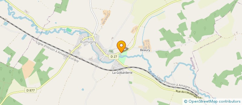 localisation de l'entreprise LES AMIS DES SOIREES DE LA COUR DES PRES  RUMIGNY