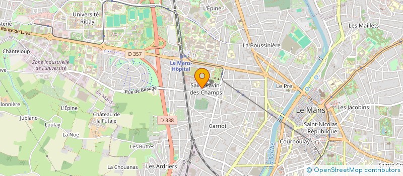 localisation de l'entreprise LES AMIS DES SONATES  LE MANS