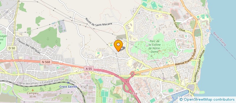 localisation de l'entreprise LES AMIS DES SPORTIFS  MARTIGUES