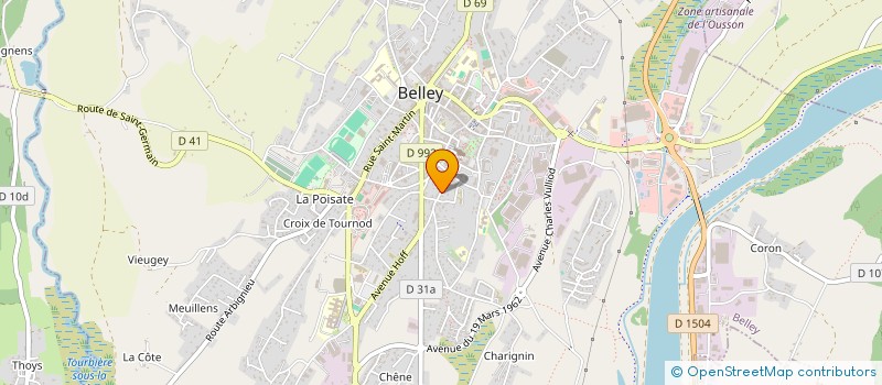 localisation de l'entreprise LES AMIS DES VIEILLES PIERRES  BELLEY