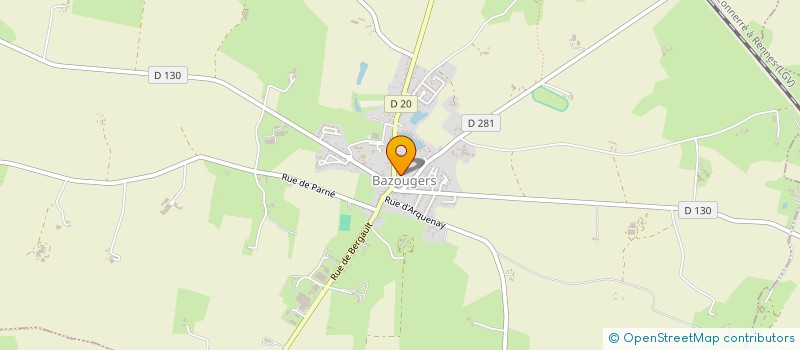 localisation de l'entreprise LES AMIS DES VIEILLES PIERRES DE BAZOUGERS  BAZOUGERS