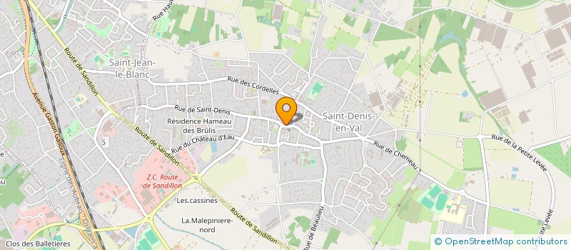 localisation de l'entreprise LES AMIS DIONYSIENS DE LA PETANQUE  SAINT-DENIS-EN-VAL