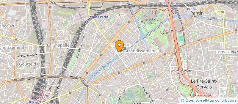 localisation de l'entreprise LES AMIS DU 19  PARIS